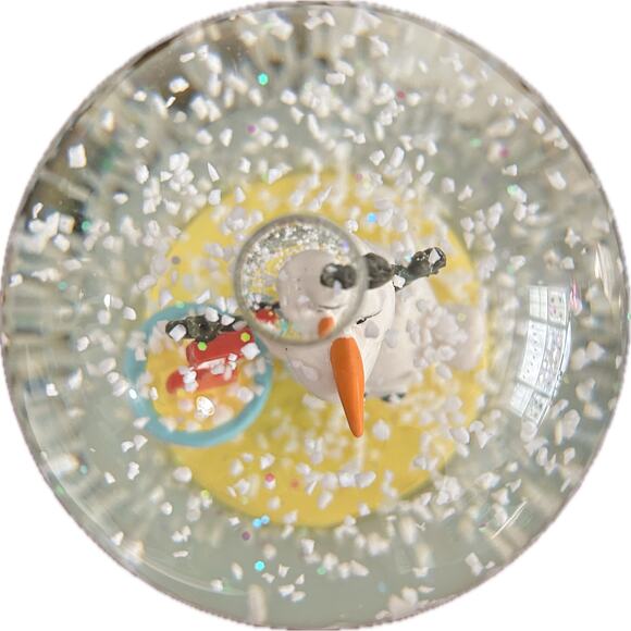 Disney Frozen OLAF Summer Snowglobe "In Summer" Beach Music Box Plays Let it Go! - Picture 4 of 5